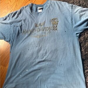 Dirty Bleach Gucci Patch Distress Oversized Shirt